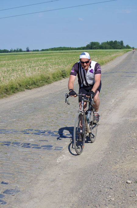 Paris Roubaix Cyclo 2014 - Pavé de Gruson - Cyclistes