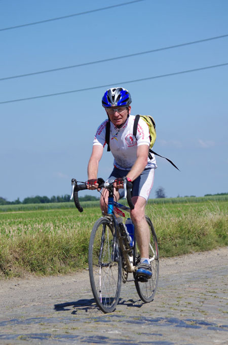 Paris Roubaix Cyclo 2014 - Pavé de Gruson - Cyclistes