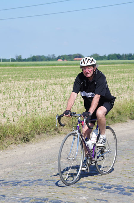 Paris Roubaix Cyclo 2014 - Pavé de Gruson - Cyclistes