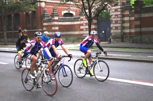 Lille Bray Dunes 2014 - Départ Boulevard Louis XIV - Cyclistes