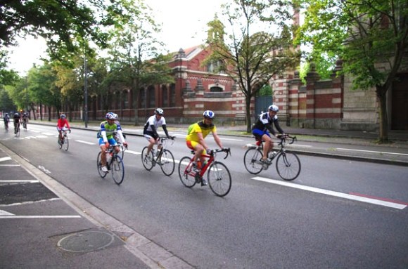 Lille Bray Dunes 2014 - Départ Boulevard Louis XIV - Cyclistes