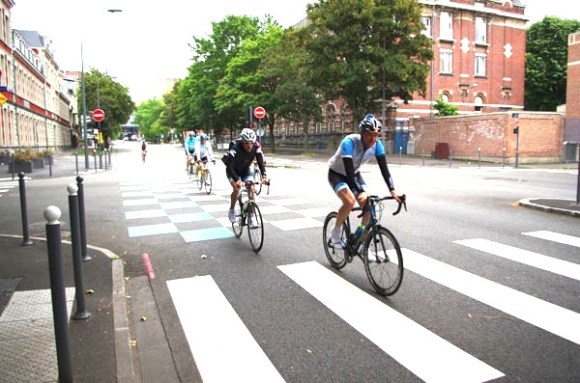 Lille Bray Dunes 2014 - Départ Boulevard Louis XIV - Cyclistes