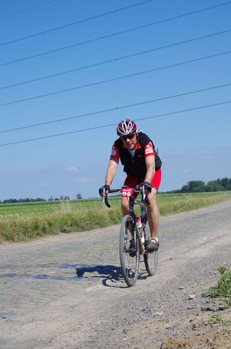 Paris Roubaix Cyclo 2014 - Pavé de Gruson - Cyclistes