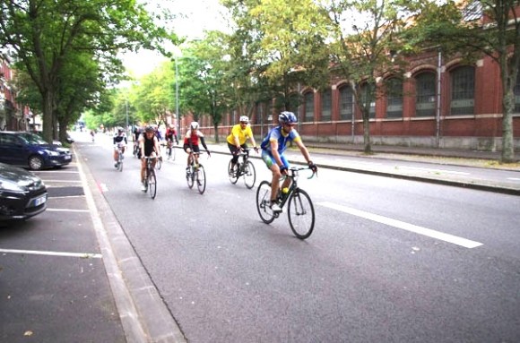 Lille Bray Dunes 2014 - Départ Boulevard Louis XIV - Cyclistes