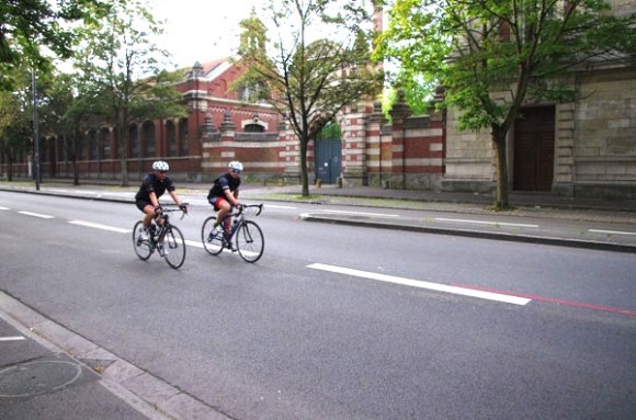Lille Bray Dunes 2014 - Départ Boulevard Louis XIV - Cyclistes