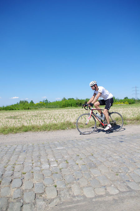 Paris Roubaix Cyclo 2014 - Pavé de Gruson - Cyclistes