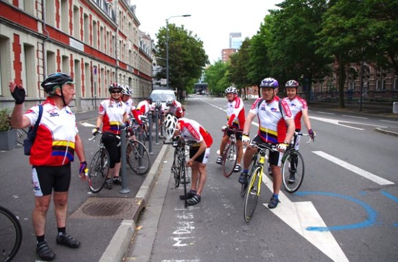 Lille Bray Dunes 2014 - Départ Boulevard Louis XIV - Cyclistes