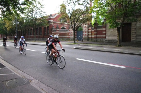 Lille Bray Dunes 2014 - Départ Boulevard Louis XIV - Cyclistes