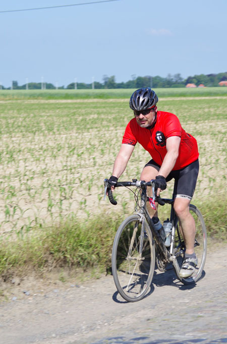 Paris Roubaix Cyclo 2014 - Pavé de Gruson - Cyclistes