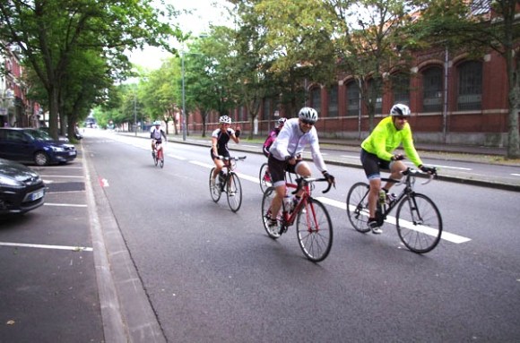 Lille Bray Dunes 2014 - Départ Boulevard Louis XIV - Cyclistes