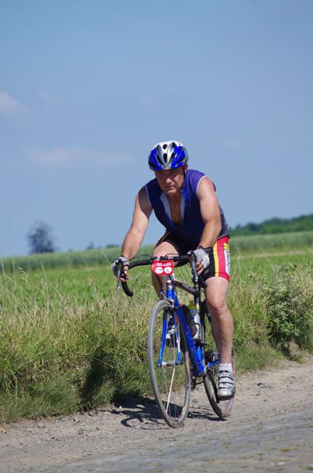 Paris Roubaix Cyclo 2014 - Pavé de Gruson - Cyclistes