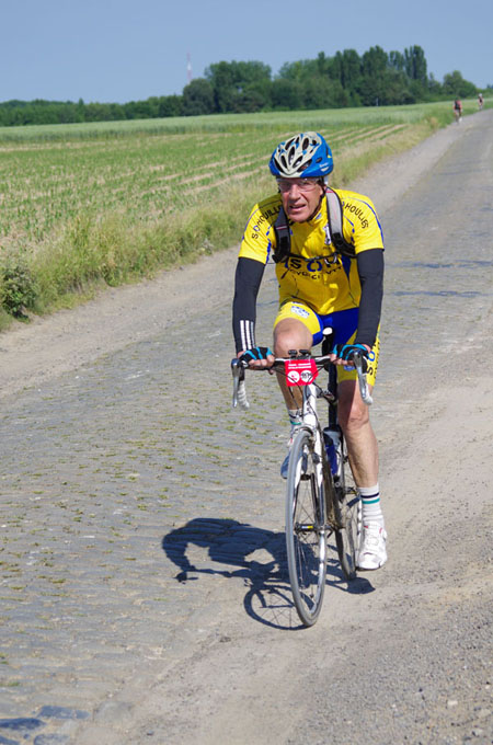 Paris Roubaix Cyclo 2014 - Pavé de Gruson - Cyclistes