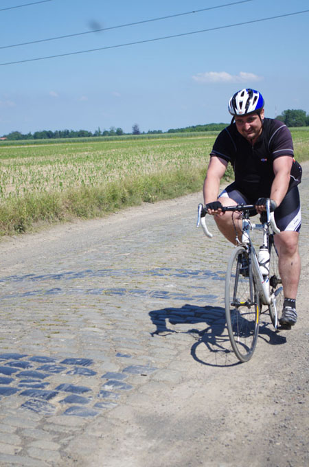 Paris Roubaix Cyclo 2014 - Pavé de Gruson - Cyclistes