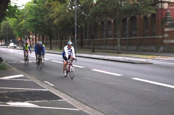 Lille Bray Dunes 2014 - Départ Boulevard Louis XIV - Cyclistes