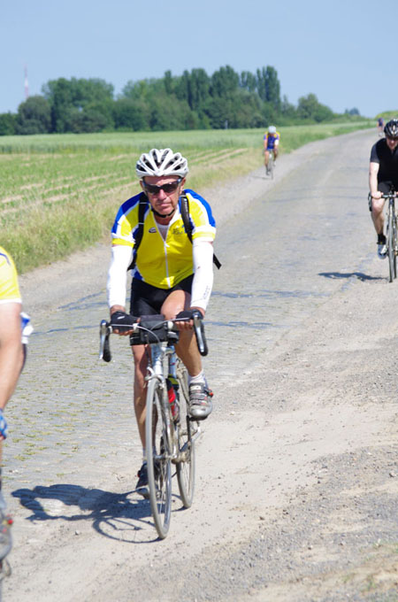 Paris Roubaix Cyclo 2014 - Pavé de Gruson - Cyclistes