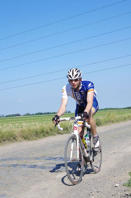 Paris Roubaix Cyclo 2014 - Pavé de Gruson - Cyclistes
