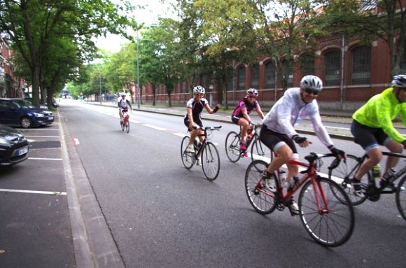 Lille Bray Dunes 2014 - Départ Boulevard Louis XIV - Cyclistes