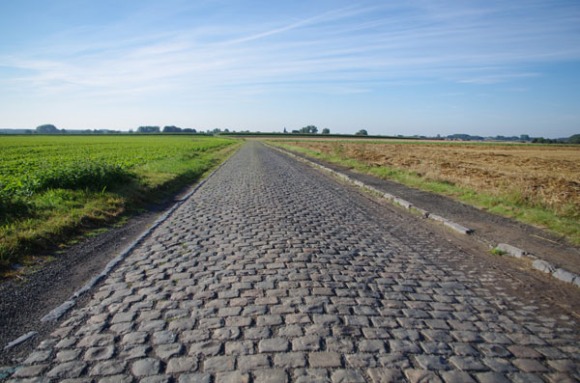 Route pavée - Belgique